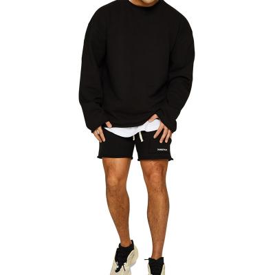 中国 Wholesale Custom Men's Autumn Fitness Tracksuits Breathable Hot Selling Blank Logo Men's Sweatshirt Shorts Running Set 販売のため