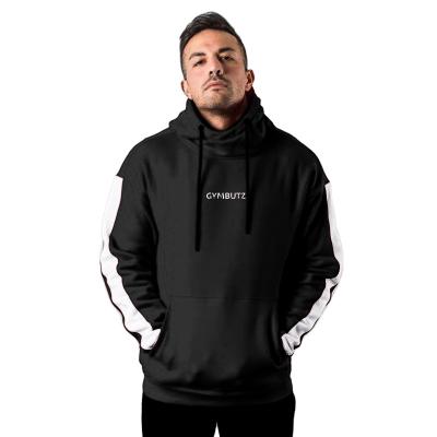 Cina New Design Anti-wrinkle Color Block Sweatshirt Customized Gym Pullover Hoodie Sports Workout Men Hoodie in vendita