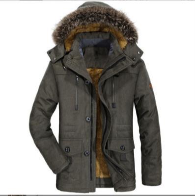 China 2021 Style Viable Fashionable Men Winter Coat Autumn Plus Size Fleece Hooded Cotton Men's Warm Jacket for sale