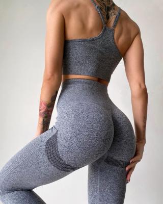 China Breathable Sporty Wear Multiple Styles Women Active Wear Set Sport Bra+ High Waist Workout Leggings Seamless Yoga Set 2 Pcs Fitness Suit for sale