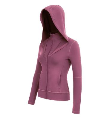 China Wholesale New Design Breathable Printed External Wear To Lace Up Check Fitness Yoga Quick Dry Hoodie for sale