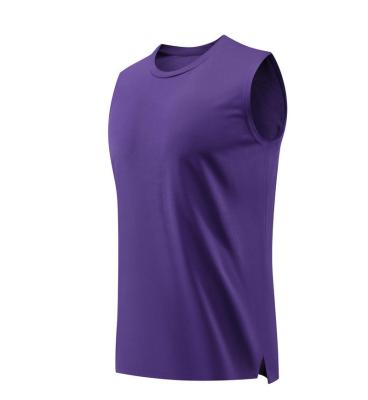 China QUICK DRY Plus Size Customized Sports Fashion Exercises Mens Summer Gym Wear Cotton Vest for sale