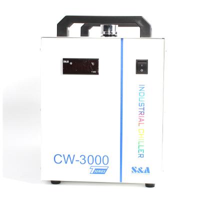 China Good Sale Hotels S&A 2hp Mini Chille Laser Water Chiller CW 3000 Air Cooled Colder Water Chiller for sale