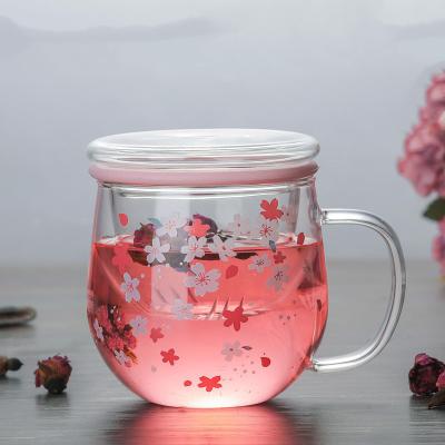 China 2021 Sustainable Coffee 300ml High Borosilicate Heat Resistant Glass Tea Cup Wholesale High Quality High Grade Glass Cups For Home for sale