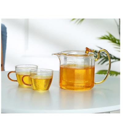 China Wholesale 120ml Finest Sustainable Coffee Price Heat Resistant Pyrex High Borosilicate Glass Tea Cup With Lid With Saucer For Home for sale