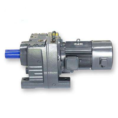 China Garment Shops wholesale customization foot-munted motorR series helical variator gear gearbox reducer for sale