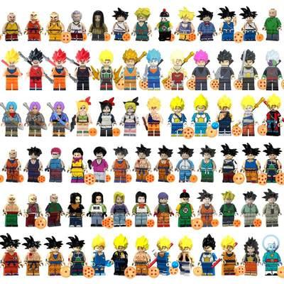 China WM Blocks New XP021-XP026 Anime Dragon Balls Son Goku Mini Action Figure Building Block Boy and Girl Japanese Toy Gift for sale