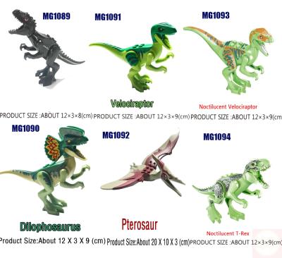 China Blocks Action Numbers Mini Dinosaurs World Jurassic Tyrannosaurus T-Rex Building DIY Toys for sale