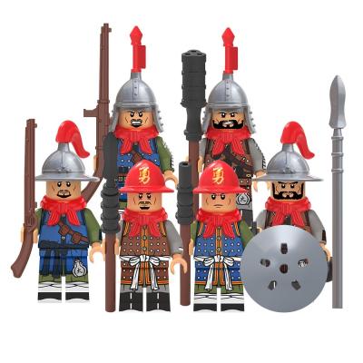 China Fast Medieval Gunslinger Grenadier Shooter Knight Mini Block Figures Toys Mini Bricks Action Figure Wars Building Toy KT1090 Hot Soldier for sale