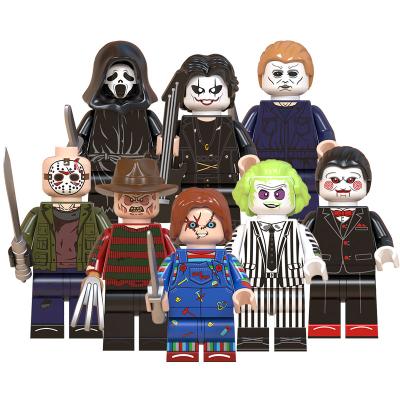 China Hot Toy Halloween Horror Movie Zombie Jason Freddy Krueger Scream Killer Mini Zombie Block Figures Electronic Toys, WM6075 for sale