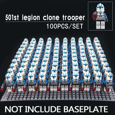 China Blocks Star Clone Wars Trooper Pilot Legion Jet Trooper Legoly 501st Action Mini Figures Model Profession Child Building Blocks for sale