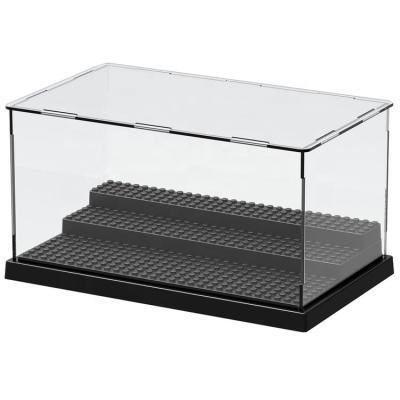 China Acrylic display box blocks of acrylic material and clear color mini stock numbers for sale