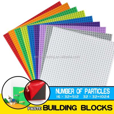 China Blocks Baseplate Brick Self Adhesive Building Plates Compatible with Most Major Brands Plastic Building Blocks Toys for sale