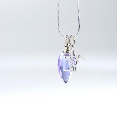 China Personalized Ash Urn Great Craftsmanship Cute Stable Hair Bullet Anti-Allergy Memorial Pendant Necklace for sale