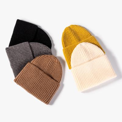 China JOINT Women's Beanie Wholesale Bulk Winter Beanie Unisex Colorful Acrylic Knit Multicolor Men's Winter Beanie Knitted Hat for sale