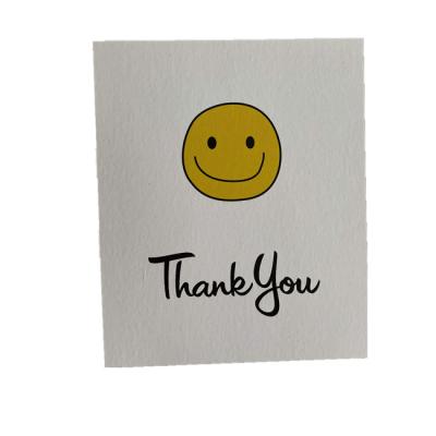 China Tote Thank You Order Card Amazon Tote Thank You Order Card With Smile Logo Customized Business Thank You Card for sale