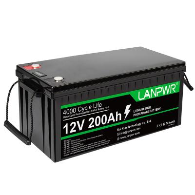 China Wholesale Rechargeable 12V200Ah Lithium 200Ah Phosphate Ion Battery Pack Deep Cycle LiFePO4 12V for sale