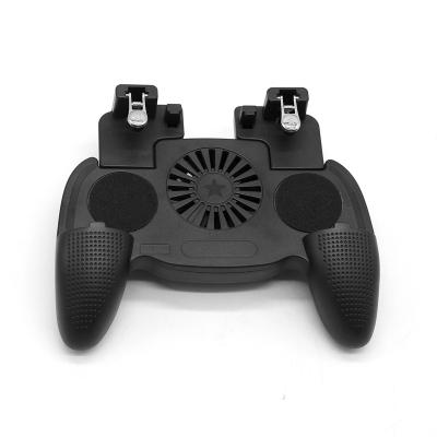 China Touch Buttons Phone Grip Phone Game Fan Cooling Rechargeable Anti-slip Telescopic Handy Compact Grip for sale