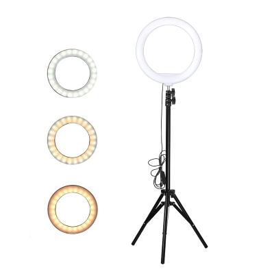 China Adjustable Shine Tripod Selfie Stand Holder 3 in 1 Led Video Ring Light Tripod For Live Photography Instant Makeup Fill Light Video Shoot for sale