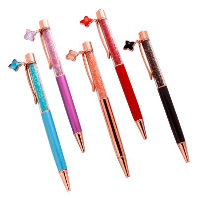 China office & Metal Crystal Ball Point Pen New Design School Promotion Kawaii For Gift Custom With Logo Colorful DIY Ballpoint Pen for sale