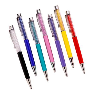 China office & Wholesale Metal Pen Colorful Promotional Cheap Luxury School Crystal Ballpoint Pen Custom DIY With Logo For Gift for sale