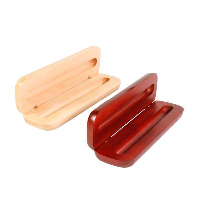 China Schools & Eco-Friendly Wooden Pen Pencil Box Maple Sequoia Engraved Logo Office Case for sale