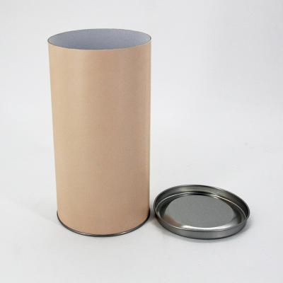 China Sweet Tea Leaf Packaging Round Kraft Paper Tube Moisture Resistance Custom Printing for sale