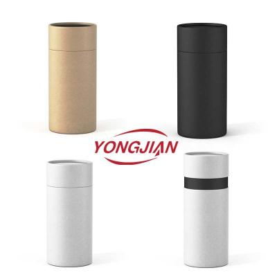 중국 Custom Sample Cardboard Cylinder Food Grade Paper Tube Packaging Tea Coffee Candle White Kraft Paper Tube Packaging 판매용