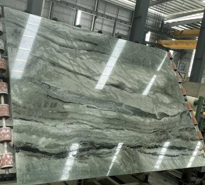 China Interior Decoration Emerald Green Marble Tile Slabs Modern Green Marble Luxurious Marble for sale