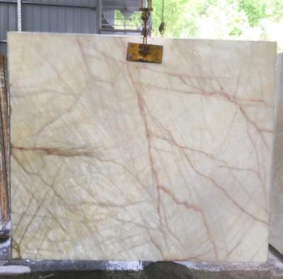 China Modern Good Quality Natural White Onyx Jade Ice Slabs For Countertops And Wall Panels From China Marble Suppliers for sale