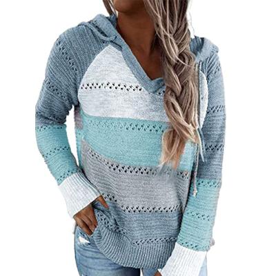 China 2021 Popular Anti-Wrinkle Women Long Sleeve V-Neck Sweater Custom Knitting Sweater for sale