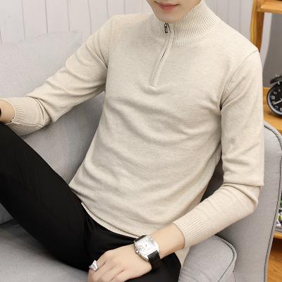 China Anti-Wrinkle Half-zip Pullover Top Zipper Wholesale Men's Sweaters for sale