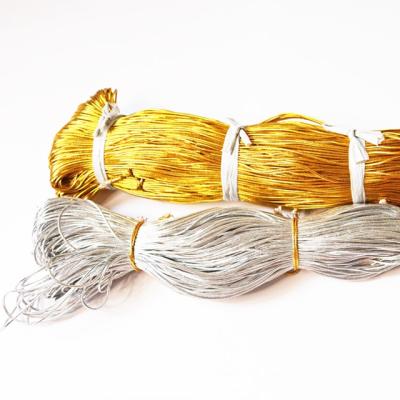 China Viable Wholesale Gift Hang Tags Gold String 100 Meter Rope Gold Gift Tags for sale