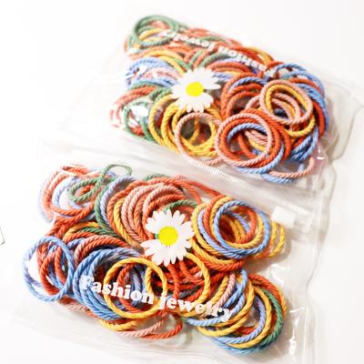 China Wholesale OEM Logo Style Packing Accept Woven Of Ring Bag Accessories Hair Spring Children S Color Hair Elastic Band Factory High Quality for sale