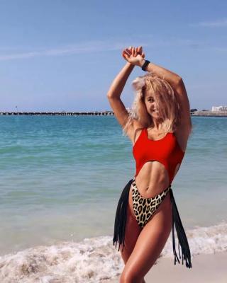 China Other JL815 Leopard Bikini Tassel Swimwear Color Block Bikini Beach Wear Swimwear for sale