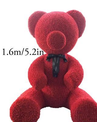 China PE Foam 160cm Valentine's Day Gift Customize Large Artificial Flower Foam Teddy Rose Bear For Wedding Decoration for sale