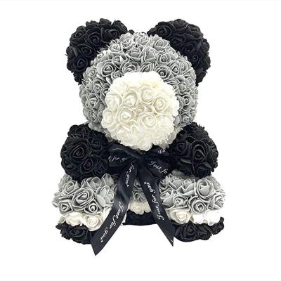 China PE Valentine Girlfriend Birthday Gift Wedding Party Decoration Foam Teddy Bear Rose Flower for sale