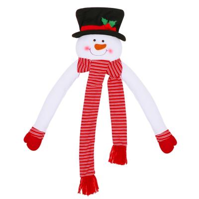 China Item Led Rotating Spotlight Can Project A Gorgeous Rainbow Customized New Brand Smiling Snowman Christmas Mall Decorations Supplies Nonwovens And Knitted Christmas Tree Topper for sale