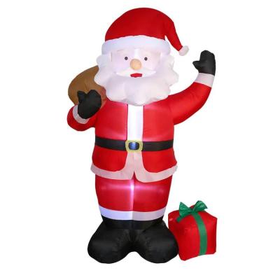 China Home Decoration Factory Supply 5ft Santa Snowman Advertising LED Dolls Toy Yard Outdoor Inflatables Christmas for sale