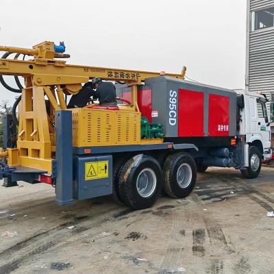 China Farms Cheap Used 200M Truck Mounted Water Well Rig Trailer Tricycle Water Well Drilling Rig for sale