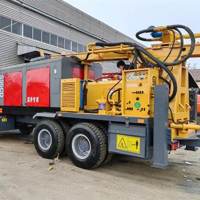 China Farms 2023 Hot Sale Cheap Used Truck Mounted Water Well Drilling Rig For South Africa for sale