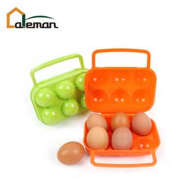 China 6 Grids Egg Holder/Carrier/Storage Box/Crate/Portable Folding Plastic Egg Keeper For Camping/Outdoor/Picnic/BBQ Orders OEM Accepted for sale