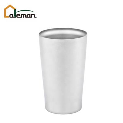 China Double Wall 320ml 10.8oz Double Wall Insulated 2 Layers Ultralight Car Riser Picnic Beer Cup Tumbler Coffee Tea Hot Drinks Cup Titanium for sale