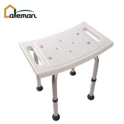 China Adjustable High Quality Adjustable Aluminum Bath / Shower Seat , Portable Aluminum Frame Bath Shower Stool for sale