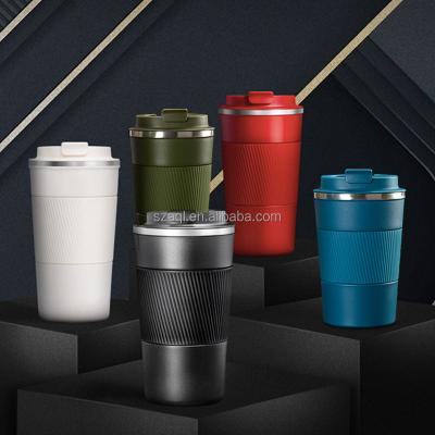 China Sustainable Creative Car Mug With Lid To Keep Cold 304 Stainless Steel Coffee Cup for sale