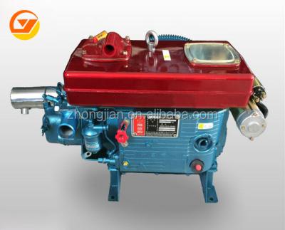 China 2 Cylinder Single Cylinder Water Cooled Diesel Engine Electric Type For Equipment 12HP ZS195MB Diesel Engine for sale