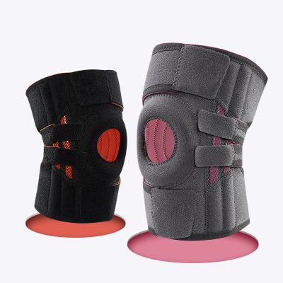 China Adjustable Breathable Custom Breathable Silicone Anti Elasticity Nylon Knee Brace Knee Pain Support for sale