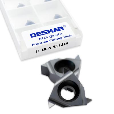 China Tool DESKAR 11 IR A 55 LDA Threaded Inserts External Turning Indexable Tungsten Carbide Threading Lathe Inserts For Lathe Threaded Holder for sale