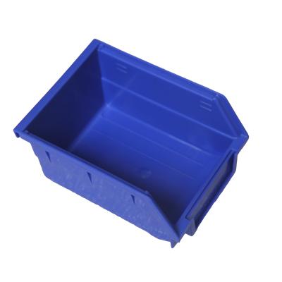 China PVC hanging back oblique mouth storage parts box can be reinforced and thickened to hang with tool table shelf for sale