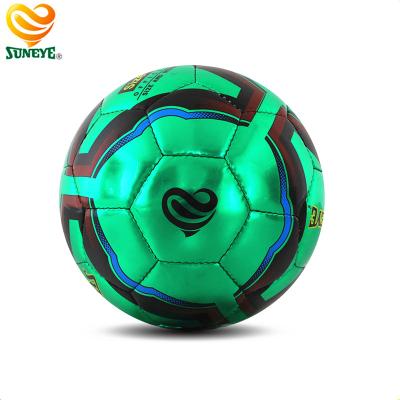 China Green 32 Panel Leather Metallic Grade Foam Soccer Ball for sale